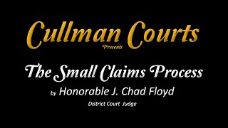 The Small Claims Court Process