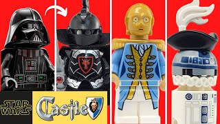 Lego Star Wars Characters as Medieval Castle Minifigures
