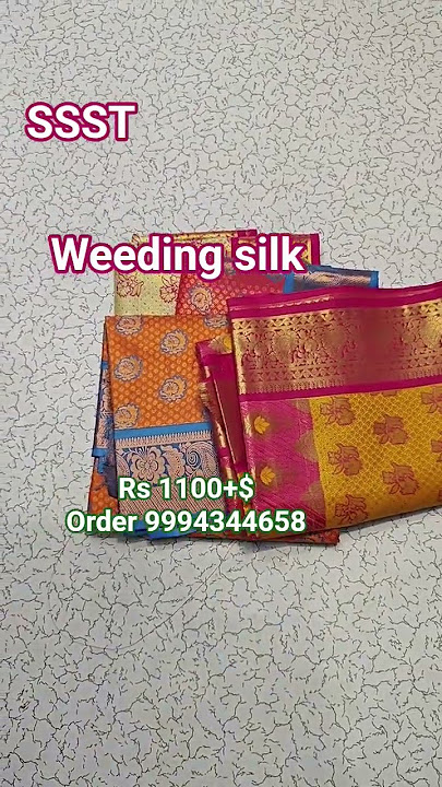 silk #Order 9994344658#silk #elampillai #shots #love #song#offer#sarees