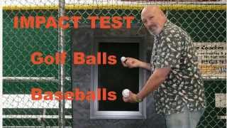 Dallas Security Screens Impact Test With a Golf Ball and Baseball.