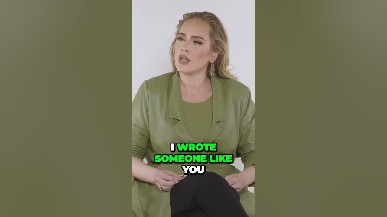 Adele Unveils Surprising Secrets Behind Her Hit Song "Someone Like You" Adele Unveils Surprising Secrets Behind Her Hit Song "Someone Like You"