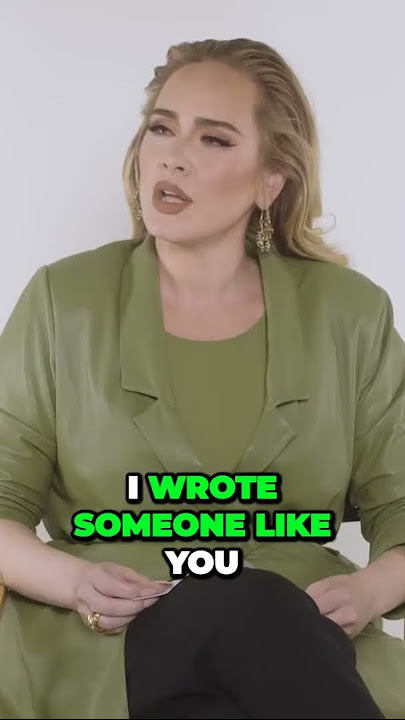 Adele Unveils Surprising Secrets Behind Her Hit Song 