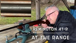 1938 Remington 41-p The Targetmaster 22lr target rifle at the range