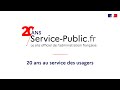 Les 20 ans de servicepublicfr en vido