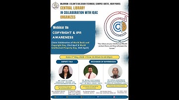 Webinar on "Copyright and IPR Awareness"