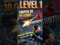 Sniper 3D Level 1 Complete | Headshot Only | No Internet Game #shorts