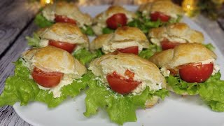 Закуска, которую сметают со стола за 5 минут ❤ Вкусная закуска из мини круассанчиков.