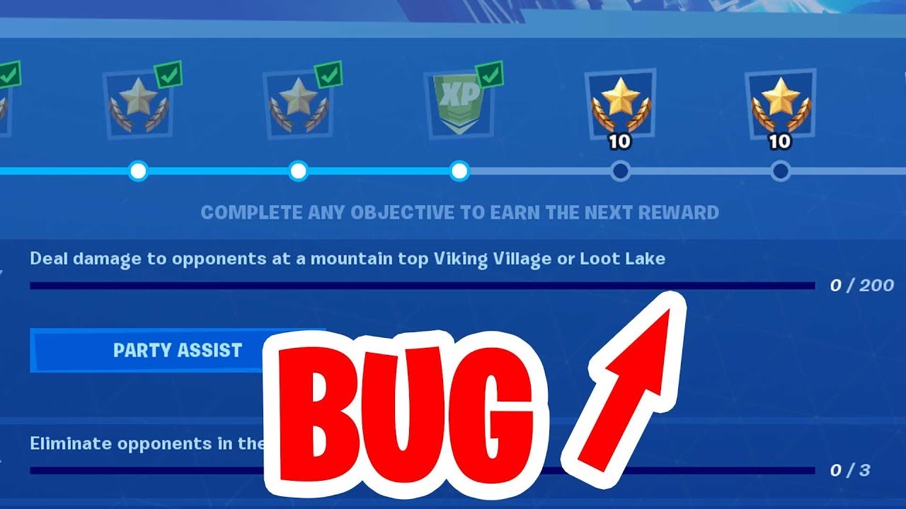Deal damage to opponents at a mountain top Viking Village or Loot Lake BUG - Doesn't work