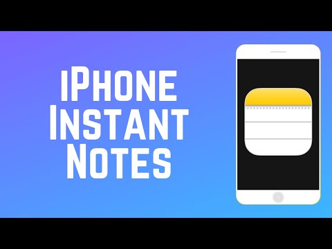 How to Set Up & Use iPhone Instant Notes