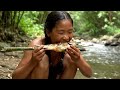 Survival in the Wild: Catching and Grilling Stream Fish Alone in the Forest