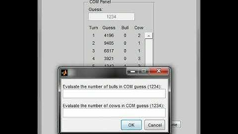MATLAB BullNCow 02
