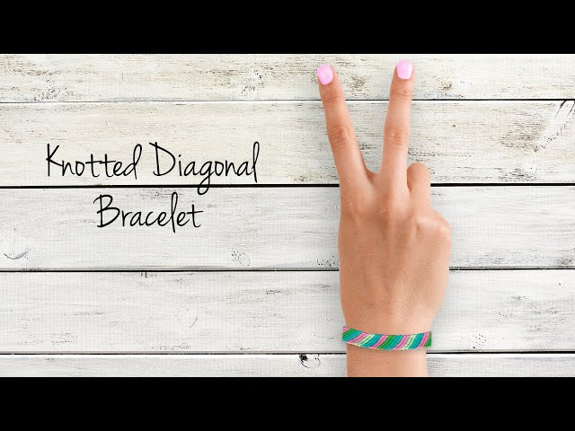 How to Make DIY Friendship Bracelets Beginners (Diagonal Pattern) 
