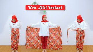 TUTORIAL CARA MEMAKAI ROK LILIT INSTANT || SIMPEL DAN GAMPANG BANGET !!!