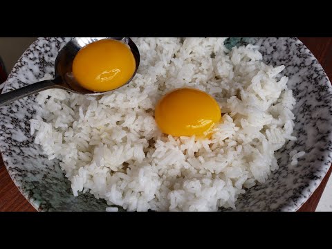 视频: 米饭配蔬菜和鸡蛋-分步食谱和照片