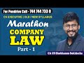 Company law Marathon part 1 By CA CS Shubham sukhlecha