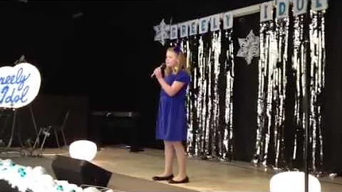 Katherine Colbert performs at Greely idol 2013