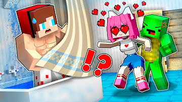 JJ in LOVE TRAP by CRAZY FAN GIRL in HIS HOUSE?! Mikey Save JJ! - (Maizen)