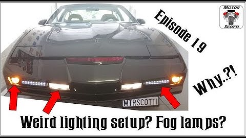 KITT Firebird Trans Am - Episode 19 - DRL & fog lamps installation