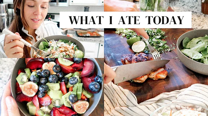 WHAT I ATE TODAY | Healthy &  Simple Meal Ideas | ...
