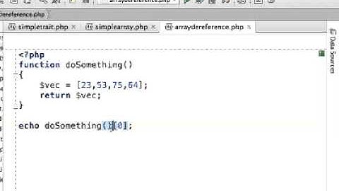 Array Dereference in PHP 5.4