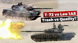 T-72 vs Leopard 1A5: Trash vs Quality?