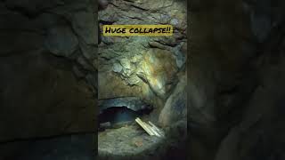 Abandoned mine exploring ⚠️💥🕳   #outdoors #scary #abandoned #mines #shorts