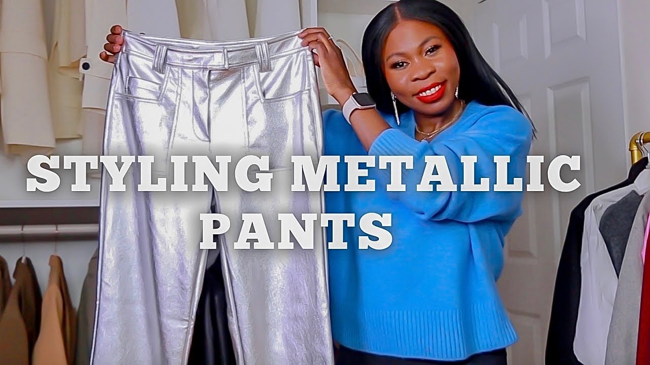 9+ Ways On How To Style The Metallic Pants Trend | Le Chic Street