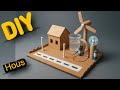 DIY Water Power Electricity Generator House | Hydroelectric Working Model | Science Project ⚡