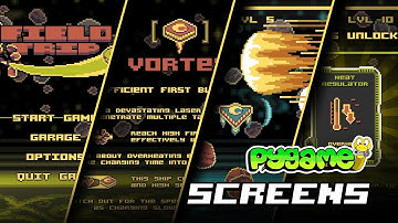 Menus & Screens of My Space Shooter - Python/Pygame Devlog #2