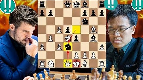 Traditional Chess Game : 86 | Magnus Carlsen vs Lê Quang Liêm #chess #chessplayer #magnuscarlsen