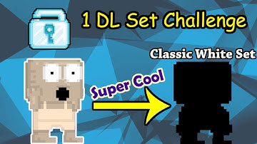 Special 1 DL Classic White Set Challenge!! | Growtopia Set Challenge