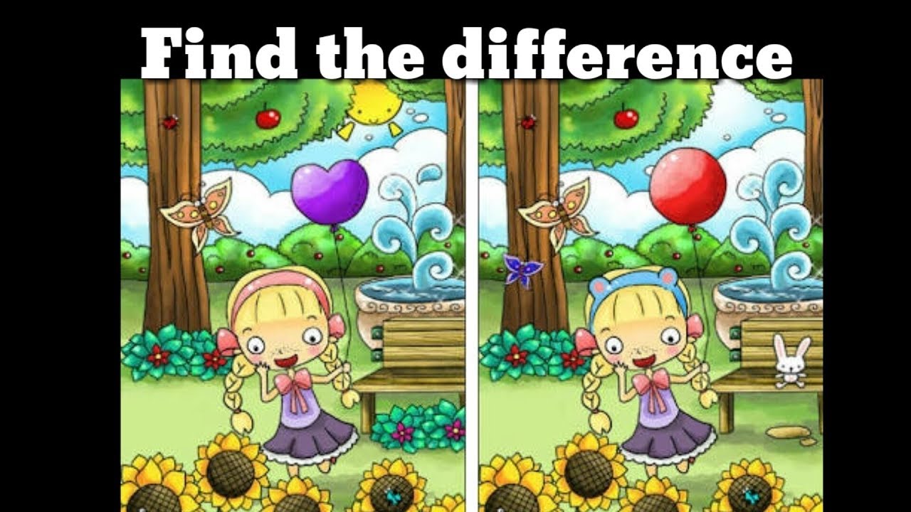 Find Differences Between Two Pictures Youtube