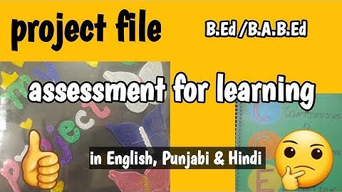 how to prepare project file⁉️B.Ed. #CCE projects