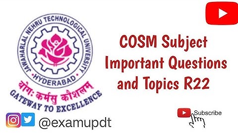 Computer Oriented Statistical Methods (COSM)  R22 | Important Topics | Important Questions 2024