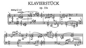 Schoenberg: Klavierstück Op. 33a (Pollini)