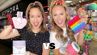 SEPHORA KID💋 VS FIDGET KID 🪀 SHOPPING CHALLENGE