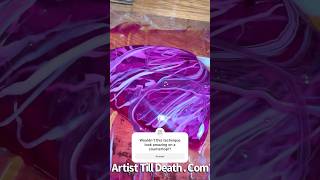 I have got to try this on a larger scale!!! #resin #resinsupplies #resinart #resincountertop #art