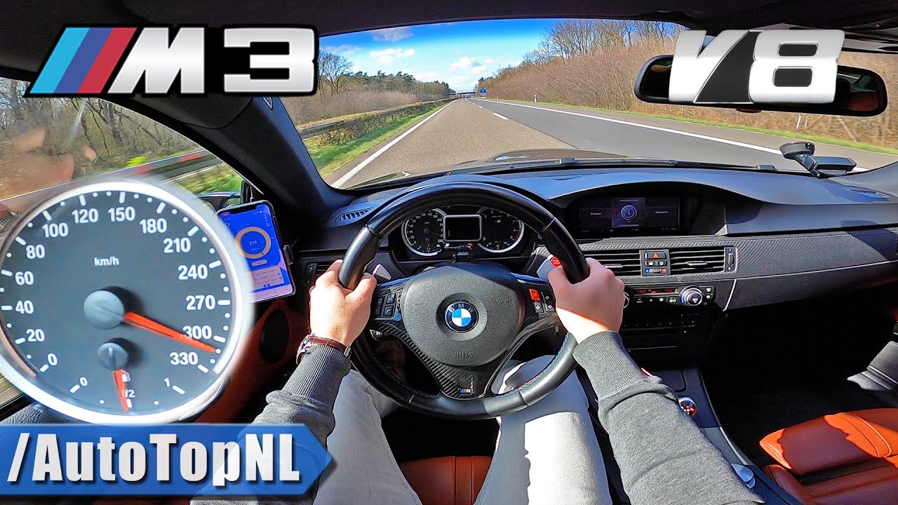 indendørs Generel Onset BMW M3 E92 *310KM/H* TOP SPEED on AUTOBAHN by AutoTopNL - YouTube