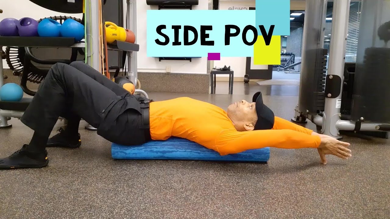 Foam Roller Snow Angel Chest Stretch (Modified) YouTube