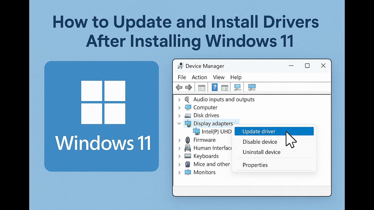 How to Update and Install Drivers After Installing Windows 11 [2025 ...