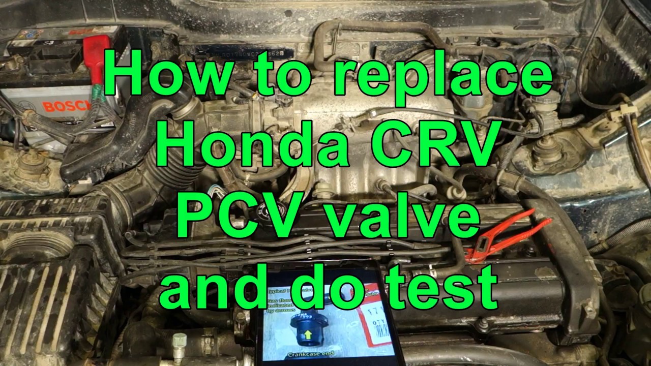 How to replace Honda CRV PCV valve and do status test - YouTube