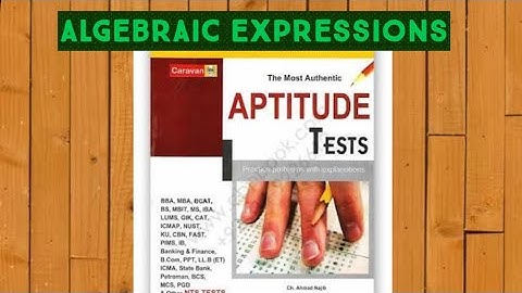 "Algebraic expressions" part 1 by Asif Ali