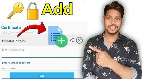 Certificate key how to add in sketchware Revolution/Aauraparti