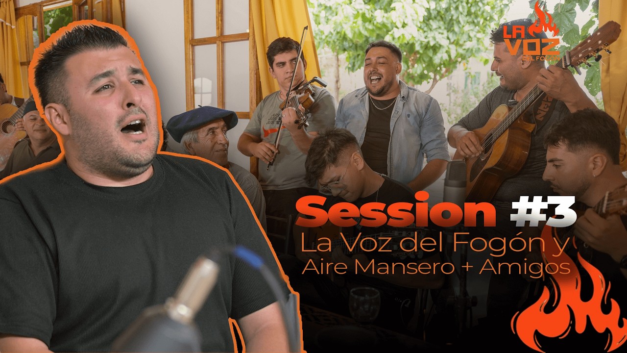 Guitarreada Calle Angosta y  Tormenta de Vino - La Voz del Fogón y Aire Mansero + Amigos | Session 3