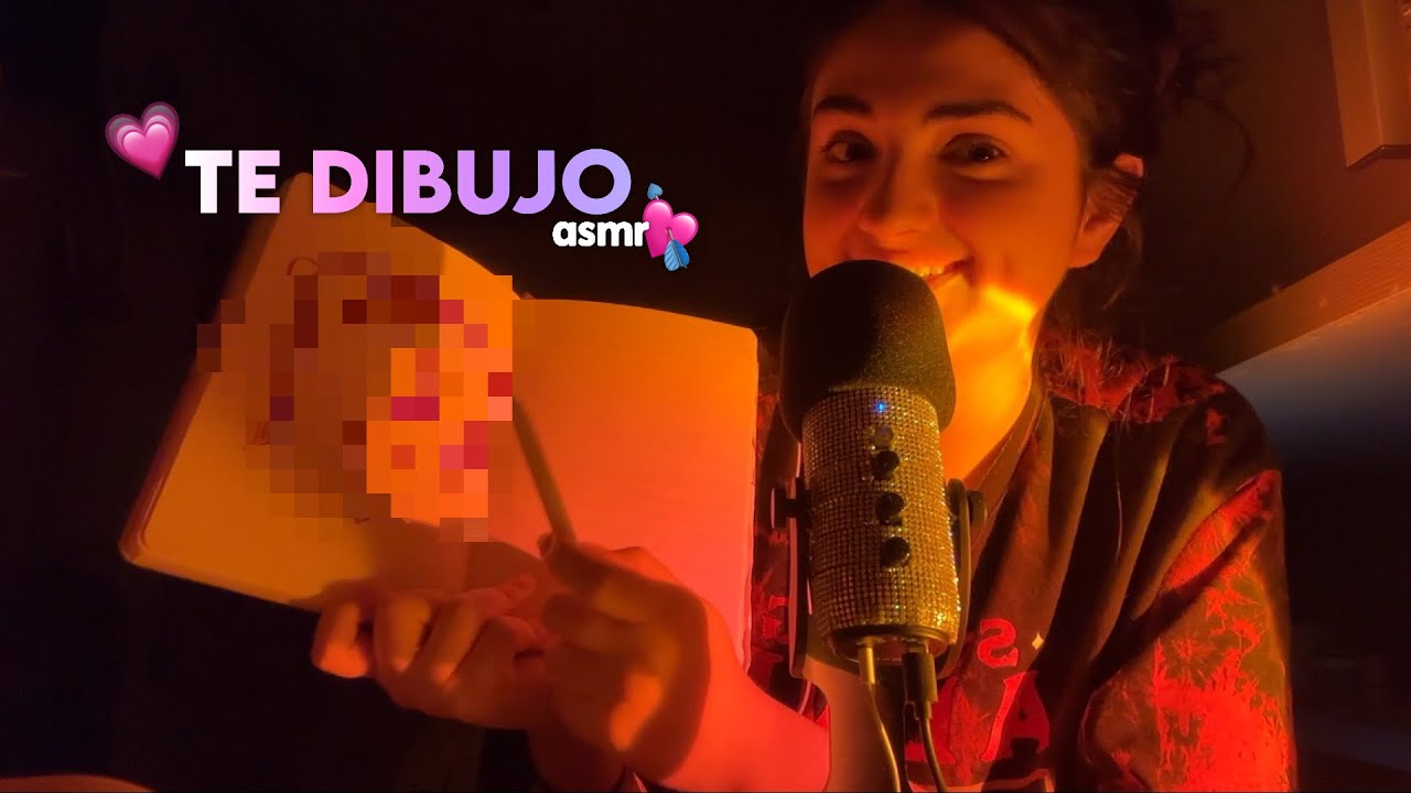 ASMR TE DIBUJOOO 💗| clauasmr 💘