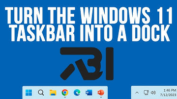 Turn the Windows 11 (and 10) Taskbar into a Dock