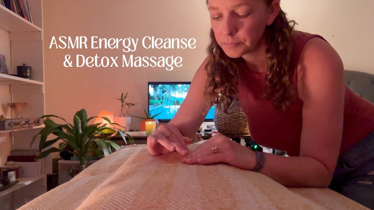 Full Body ASMR Energy Cleanse + Lymphatic Massage💆🏼‍♀️Reiki to Detox ...