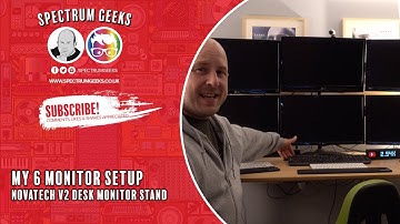 My 6 Monitor Setup Using the NovaTech V2 Monitor Stands