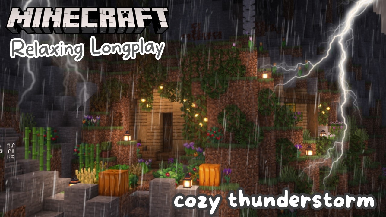 Minecraft Longplay | Lush Cave Hobbit Hole (no commentary)