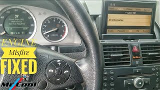 how to troubleshoot mercedes c300 engine misfire